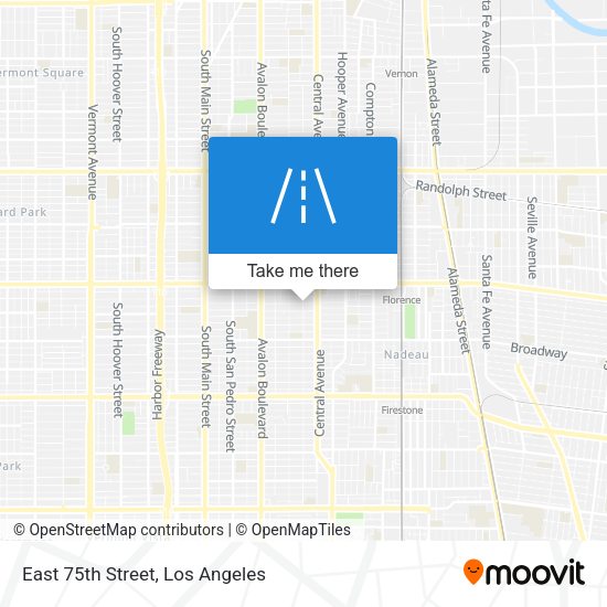 East 75th Street map