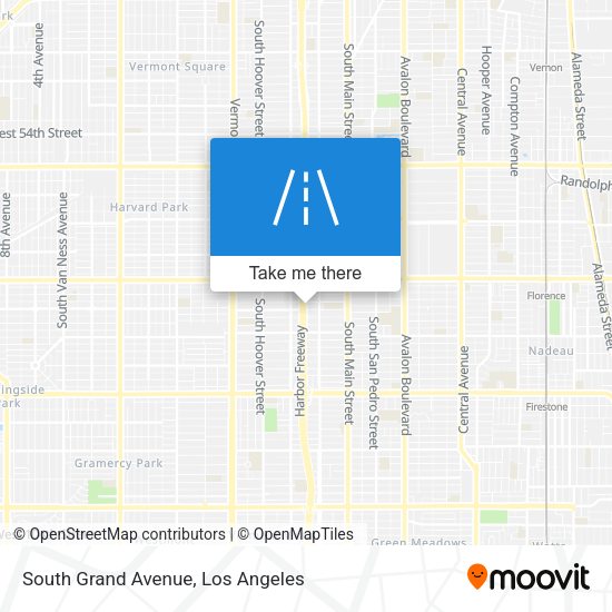 Mapa de South Grand Avenue