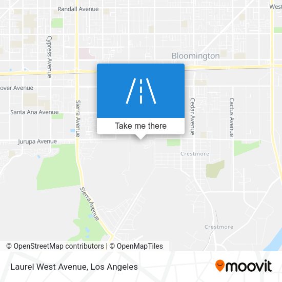 Laurel West Avenue map