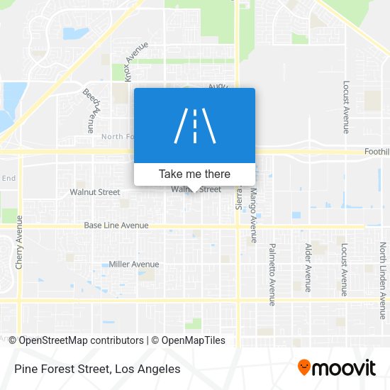 Pine Forest Street map