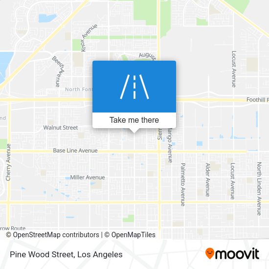 Pine Wood Street map