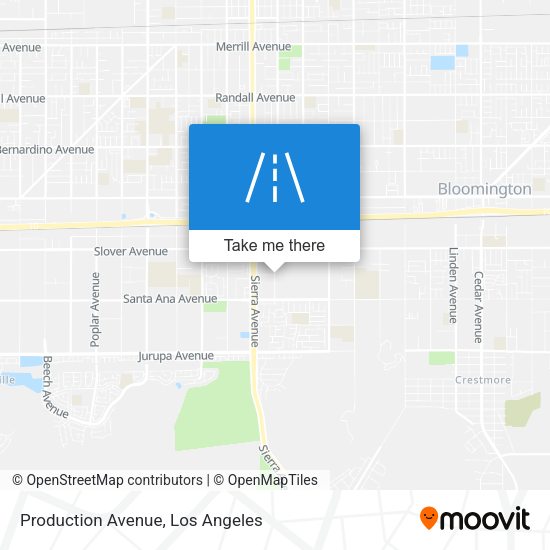 Production Avenue map