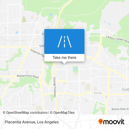 Mapa de Placentia Avenue
