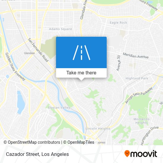 Mapa de Cazador Street