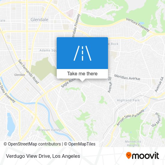 Verdugo View Drive map