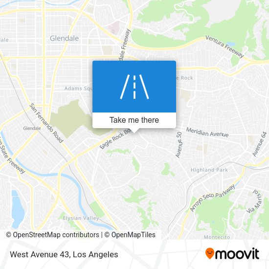 West Avenue 43 map