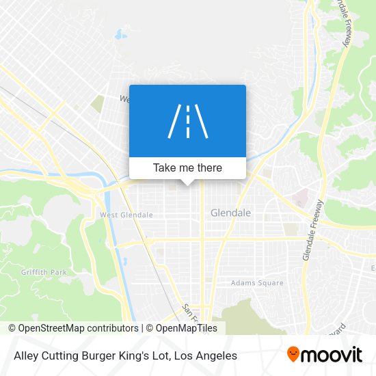 Mapa de Alley Cutting Burger King's Lot