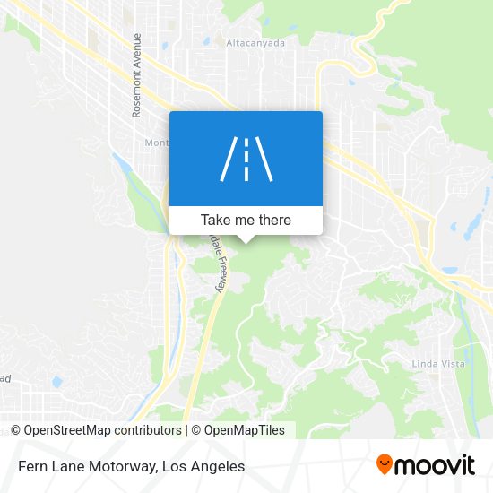 Fern Lane Motorway map