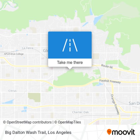 Big Dalton Wash Trail map
