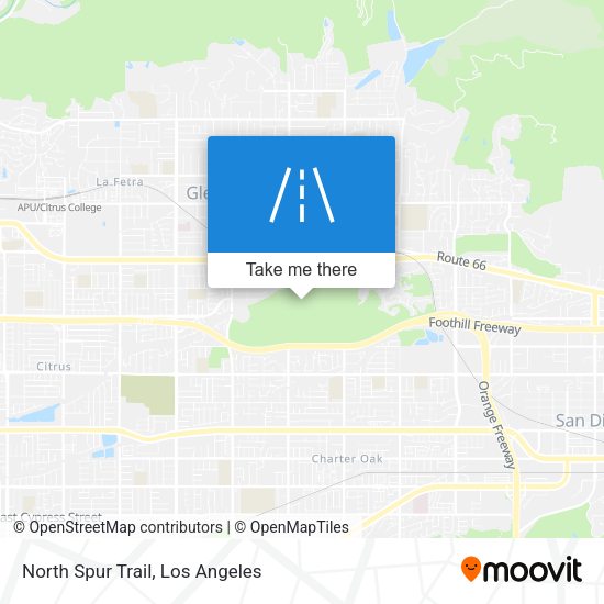 Mapa de North Spur Trail
