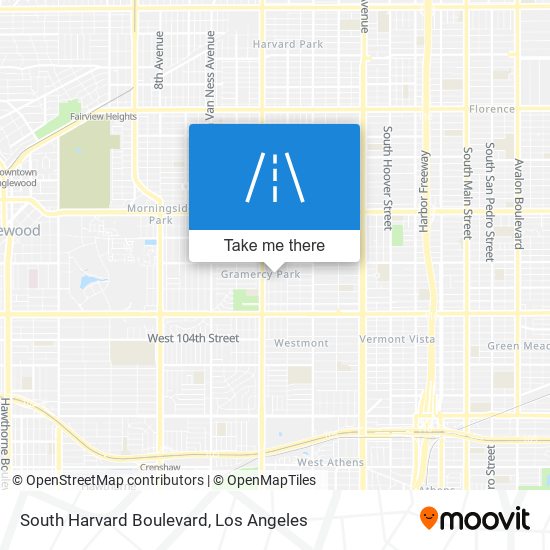 Mapa de South Harvard Boulevard