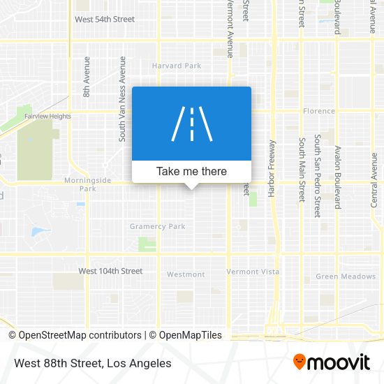 West 88th Street map