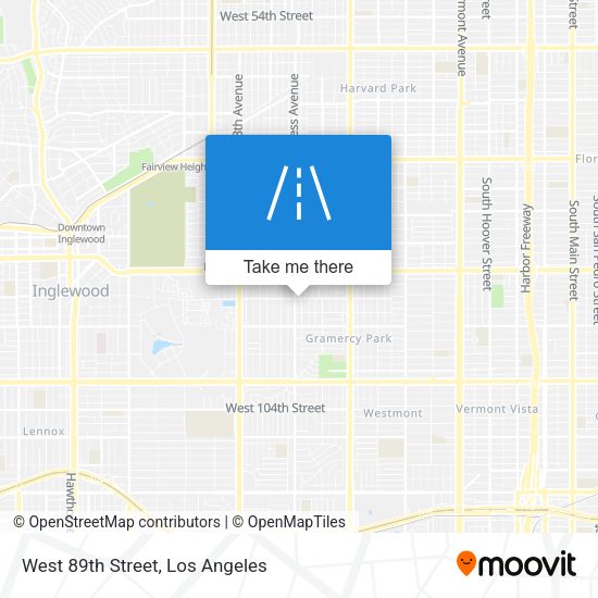 West 89th Street map