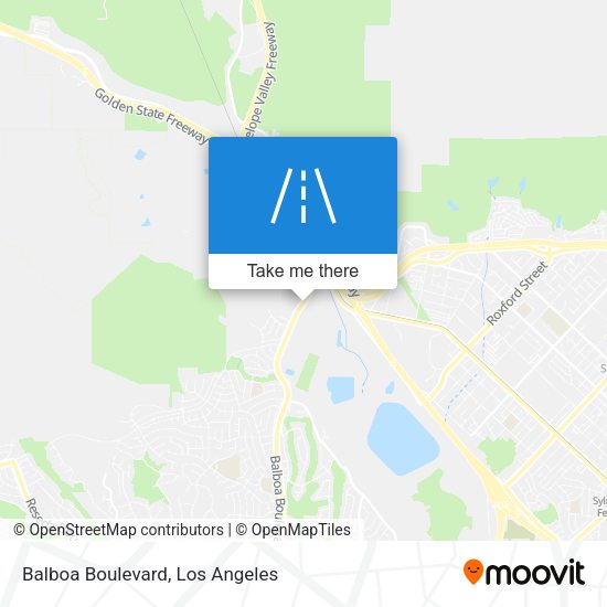 Balboa Boulevard map