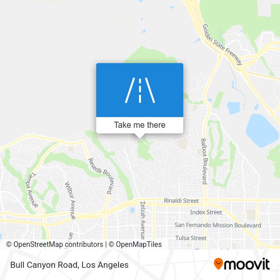 Bull Canyon Road map