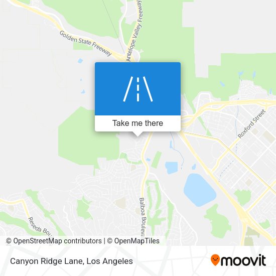 Mapa de Canyon Ridge Lane