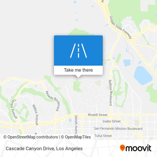 Cascade Canyon Drive map