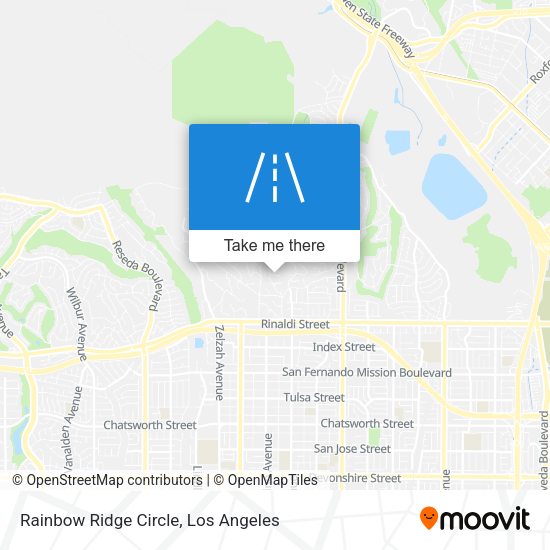 Rainbow Ridge Circle map