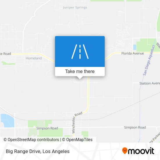 Big Range Drive map