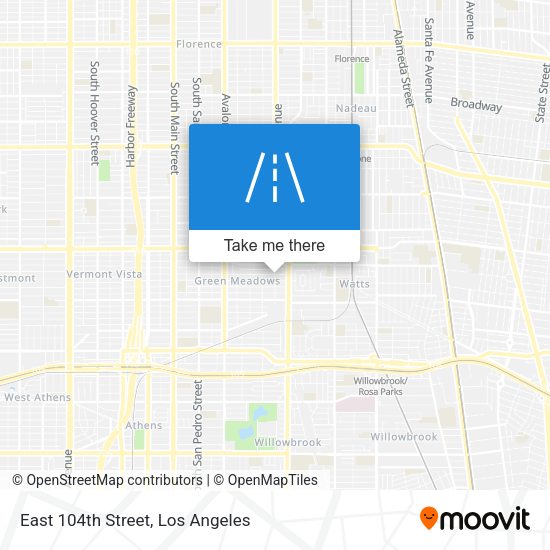 Mapa de East 104th Street