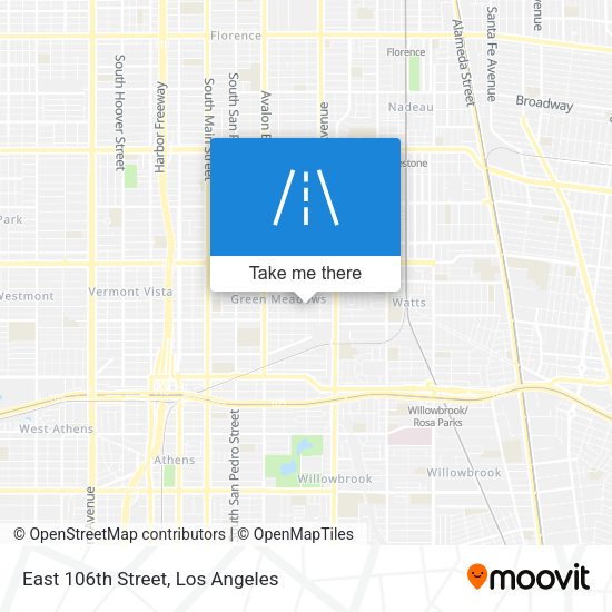 East 106th Street map