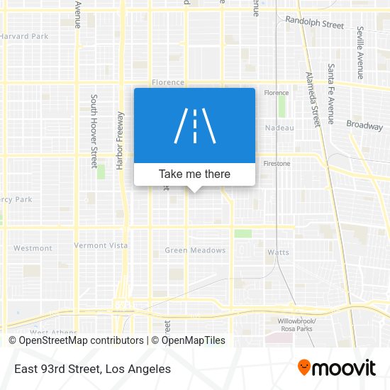 Mapa de East 93rd Street