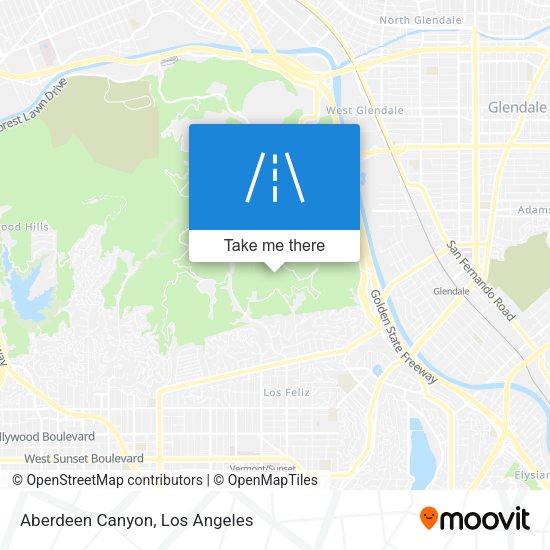 Aberdeen Canyon map
