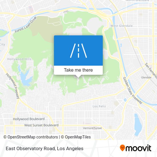 East Observatory Road map
