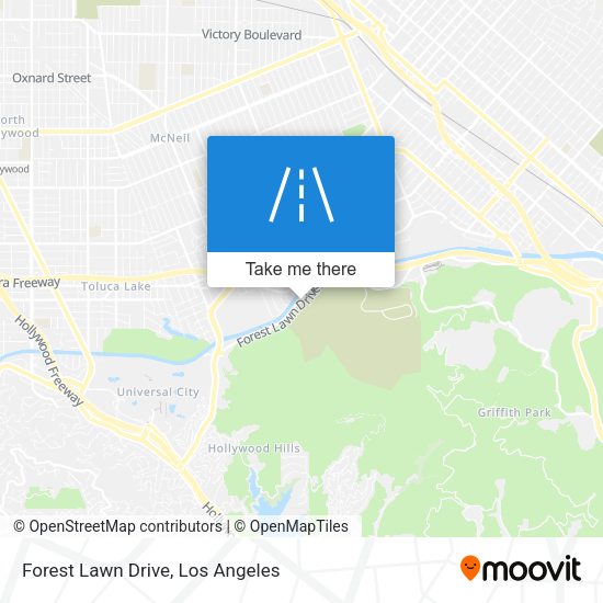 Mapa de Forest Lawn Drive