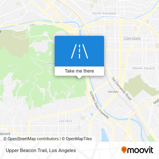 Upper Beacon Trail map