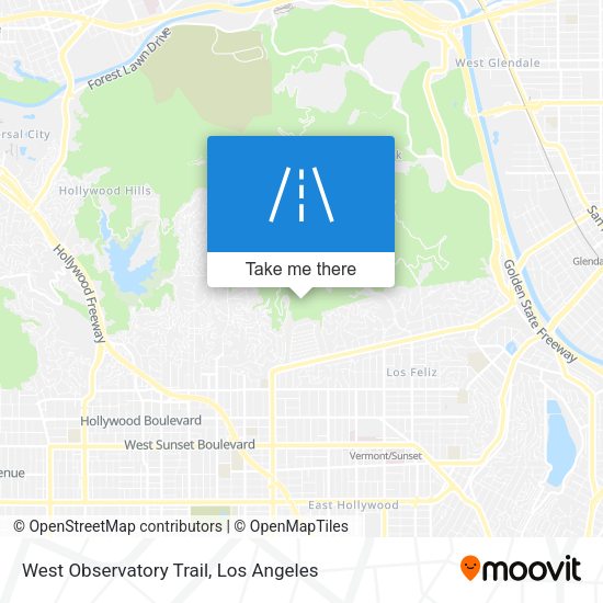 West Observatory Trail map