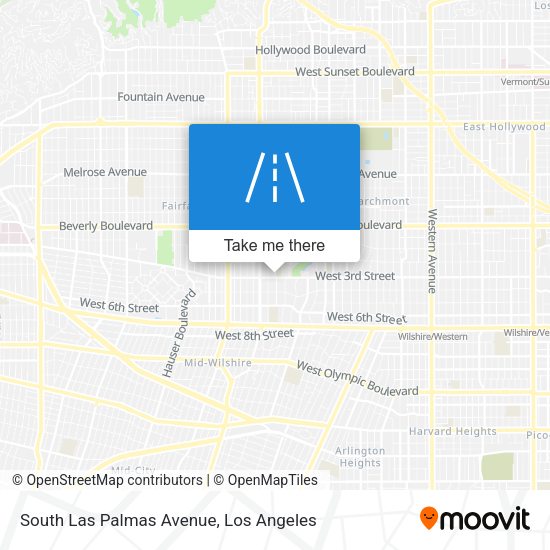 Mapa de South Las Palmas Avenue