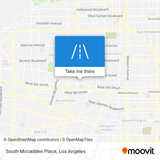 South Mccadden Place map