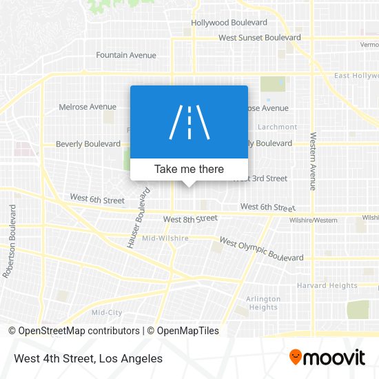 Mapa de West 4th Street