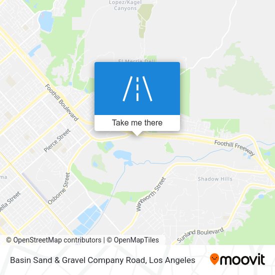 Mapa de Basin Sand & Gravel Company Road
