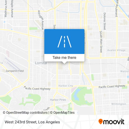 West 243rd Street map