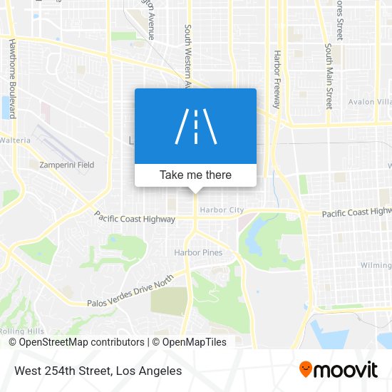 West 254th Street map