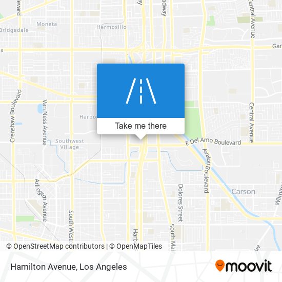 Hamilton Avenue map