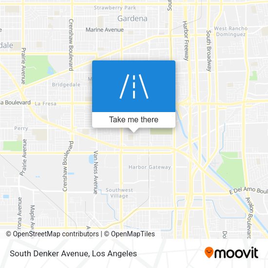 South Denker Avenue map