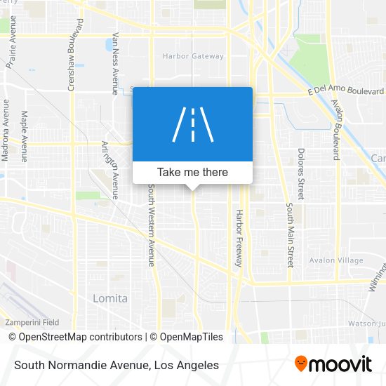South Normandie Avenue map