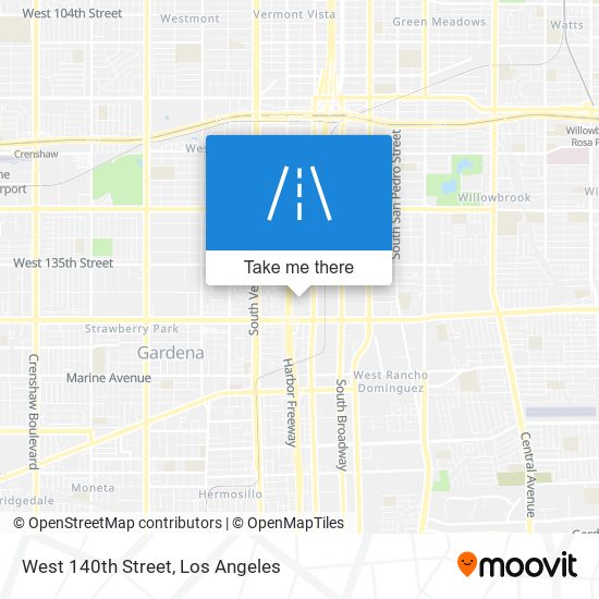 West 140th Street map