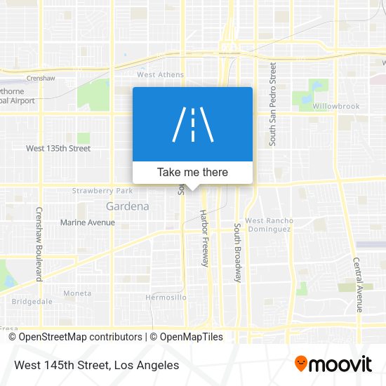West 145th Street map