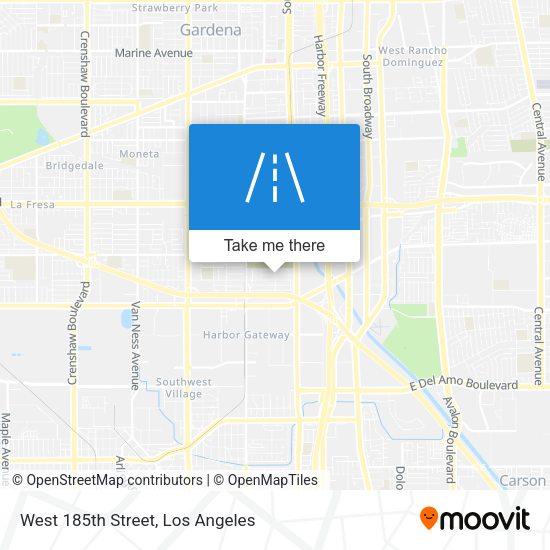 West 185th Street map