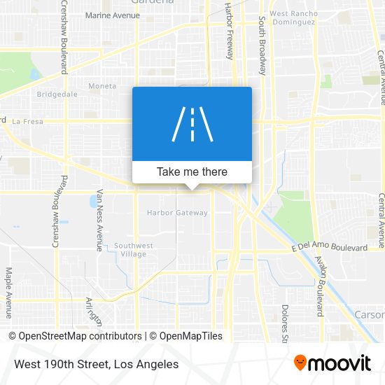 West 190th Street map