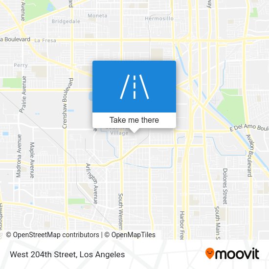 West 204th Street map