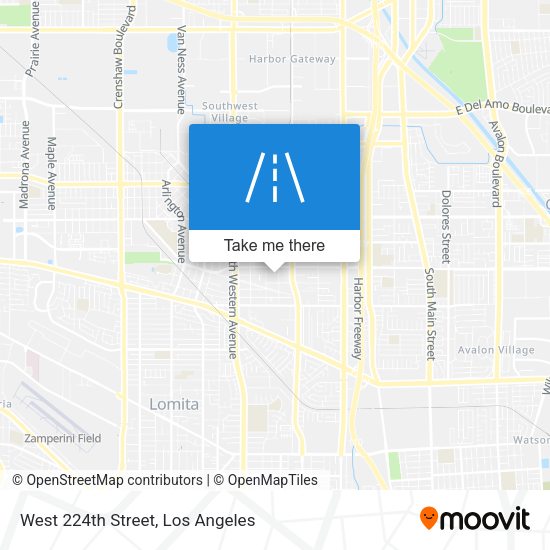 West 224th Street map