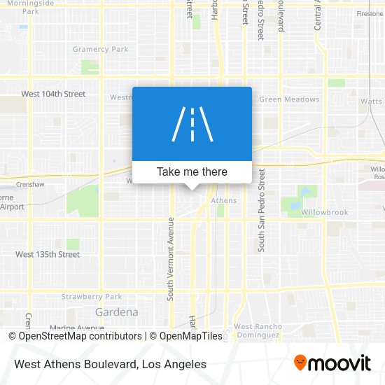 Mapa de West Athens Boulevard