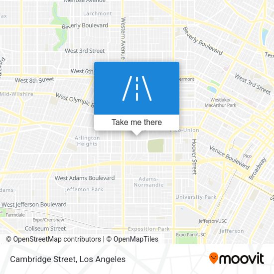 Cambridge Street map