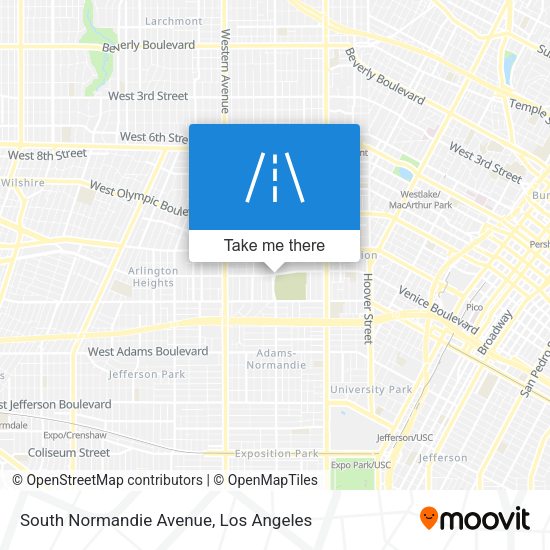 Mapa de South Normandie Avenue