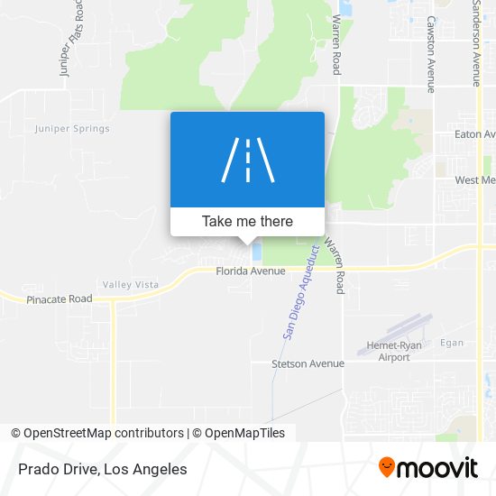 Prado Drive map